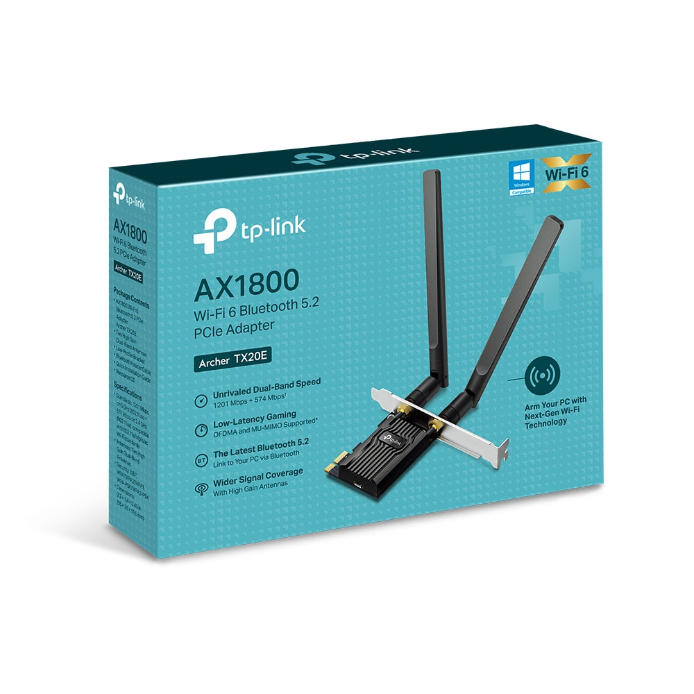 AX1800 Wi-Fi 6 Bluetooth 5.2 PCIe Adapter - Image 2