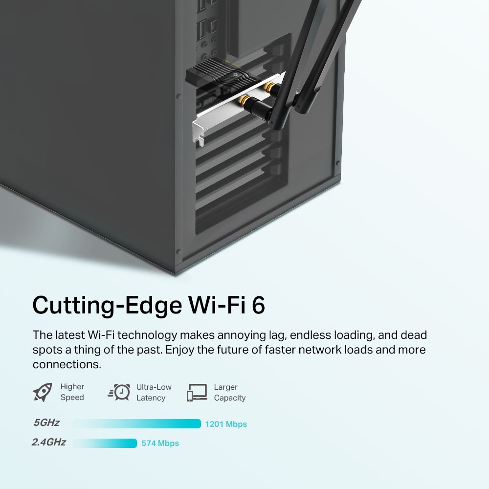 AX1800 Wi-Fi 6 Bluetooth 5.2 PCIe Adapter - Image 3