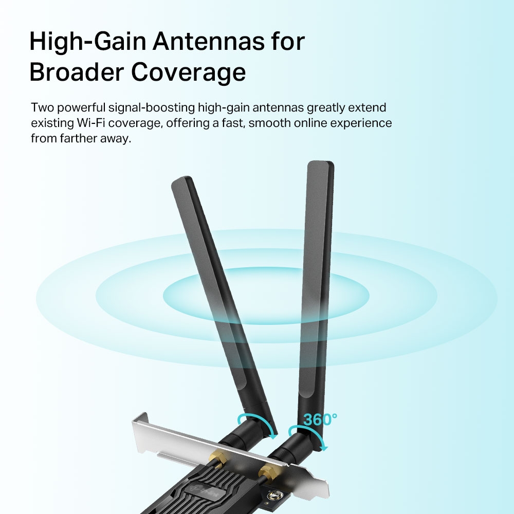 AX1800 Wi-Fi 6 Bluetooth 5.2 PCIe Adapter - Image 4