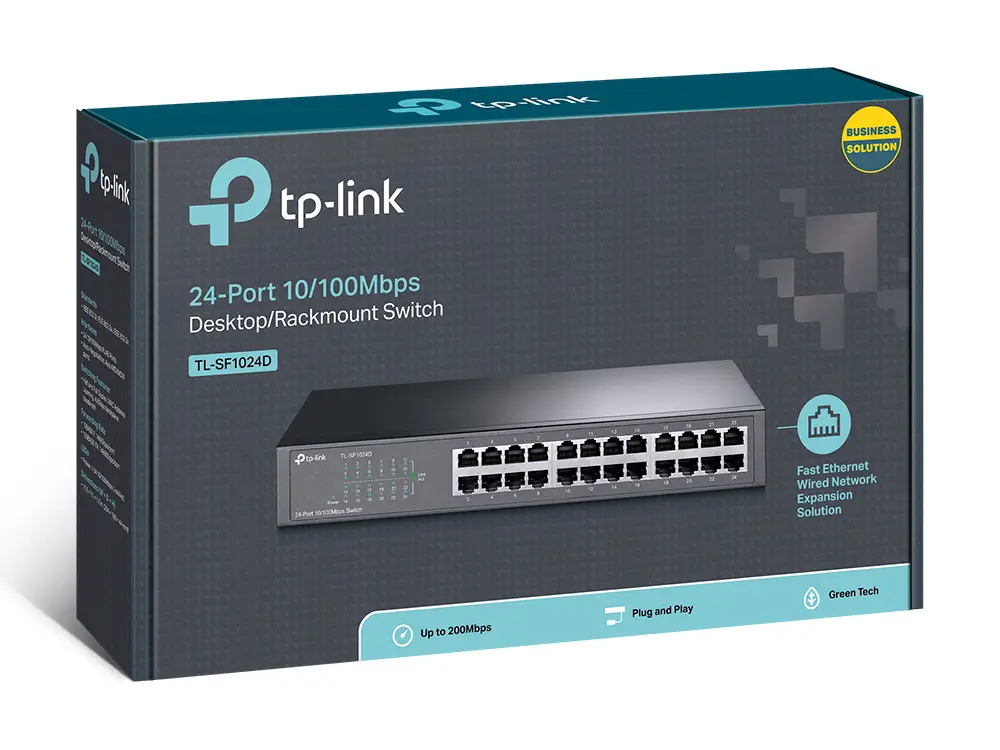 24-port 10/100Mbps Desktop/Rackmount Switch - Image 2