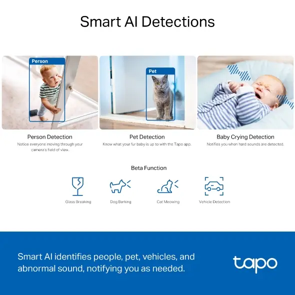 Pan/Tilt AI Home Security Wi-Fi Camera - Image 6